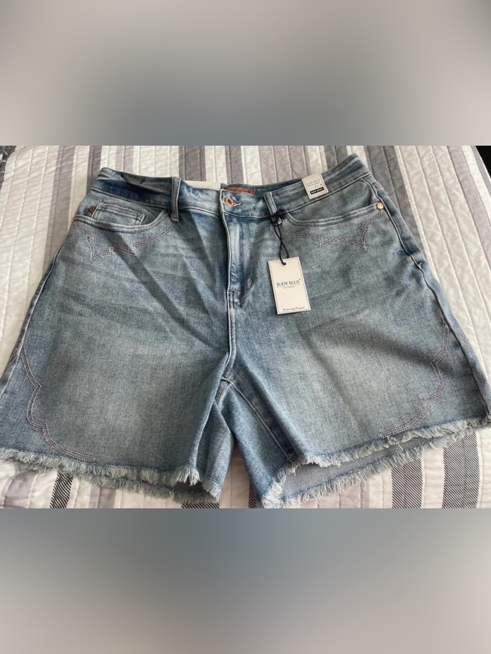 Judy Blue Light Blue High Waist Denim Shorts